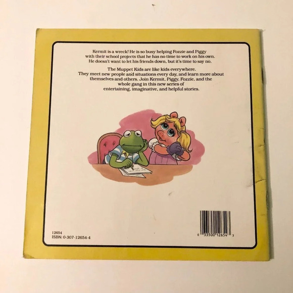 Vintage 1991 Too Many Promises Muppet  Kids Childrens Golden Look Look Book - Picture 2 of 16